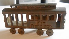 ANCIEN WAGON EN BRONZE SAN FRANCISCO CABIE CAR FUNICULAIRE