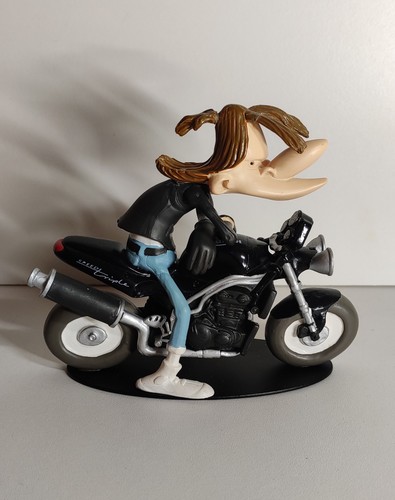 Figurine moto résine joe - en,