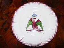 Très rare ancienne assiette