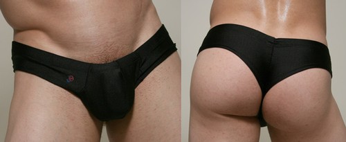 Slip string noir sexy - s, l