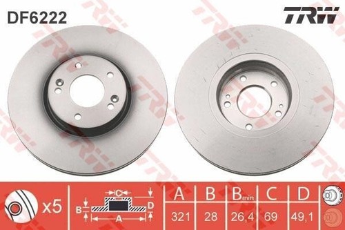 Trw df6222 jeu disques - jeu,