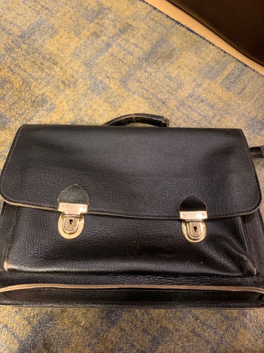 Vintage cartable cuir ancien - ,