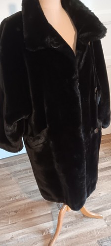 Manteau noir fausse - manteau,