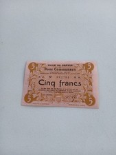 Bons Communaux 5 Frs Carvin 1915