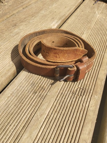 Sangle cuir brun allemande - cuir,