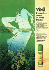 publicité Advertising  1022  1977  Vika   déodorant    secret scandinave