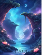 Art mural fantastique nuit de