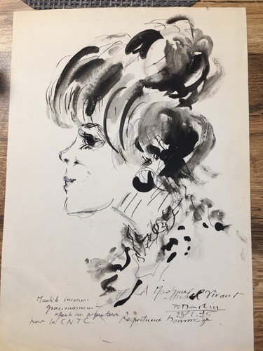 Dessin original encre chine - dessin,