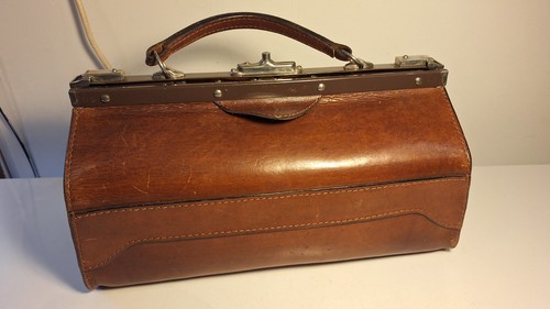 Sac médecin ancien - , cuir