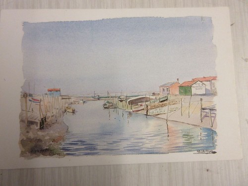 Carte postale aquarelle - carte,