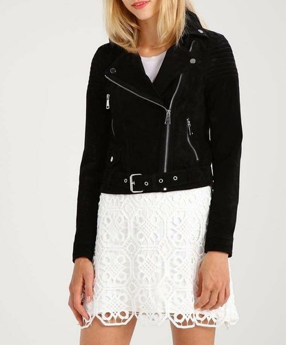 Veste manteau cuir - en,