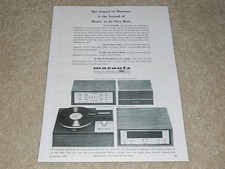 Marantz 1966 Ad, 1 Page, 10B Tuner, 8B Amp, SLT-12 Platine, 7T Préamp, Article