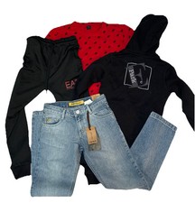 LOT  GARCON 10 ANS VESTE EDEN PARK JEAN IKKS NEUF BAS JOGGING ARMANI TOP ADIDAS