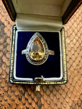 ANCIENNE BAGUE MARQUISE ARGENT