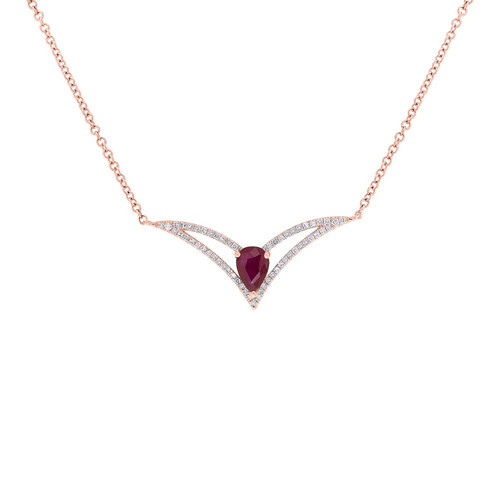 Collier diamant rubis en - collier,