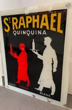 RARE ancien fixé sous verre ST RAPHAEL bar bistrot café no plaque émaillée