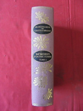 ++"517.10"CHATEAUBRIAND. Mémoires d'outre-tombe. Tome 1  EDIT. J. DE BONNOT 1967