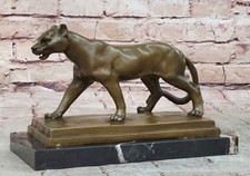 Bronze Auf Marmor Raubkatze