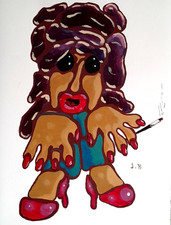 Acrylique carton 2021  40 x 30