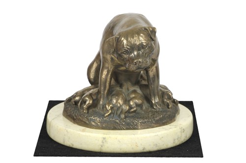 Rottweiler statuette sur un - rottweiler, i