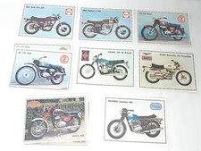10 vignettes Panini pour l'album super moto de 1975 N° 35 38 47 48 60 69 87 172