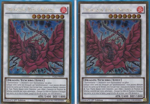 2x dragon rose noire - 2x,