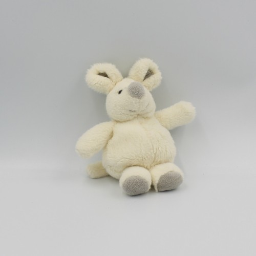 Doudou souris blanche grise