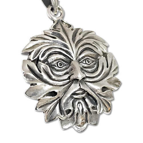 Pendentif greenman argent 925 - pendentif,