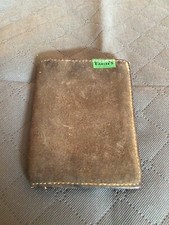 Portefeuille vintage TANN'S daim  vert kaki ( A/ G)