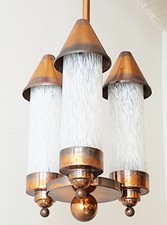 SUPERBE LUSTRE PLAFONNIER ART