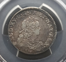 *G35*  1/3 ECU LOUIS XV  1723 T   XF40  PCGS