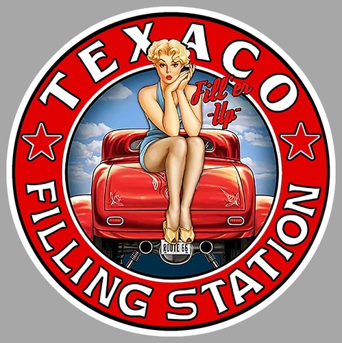 Sticker texaco carburant - sticker,