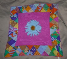 Foulard carré de soie 80 cm