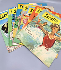 Lot 8 revues La Semaine de Suzette années 1958 à 1960 illustrés jeunesse vintage