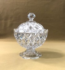 sucrier / drageoir / bonbonnière cristal signé BACCARAT modèle DIAMANTS CARRES