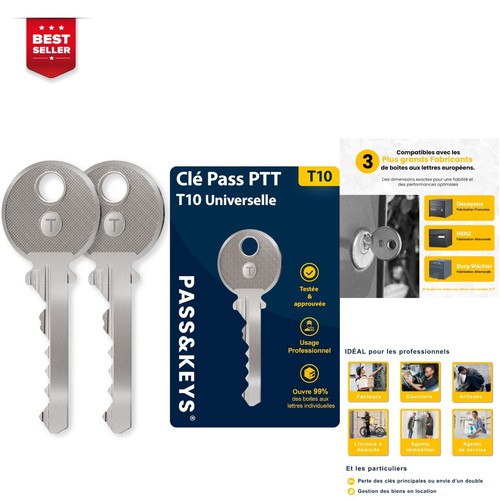 Clé pass ptt t10 - pass,