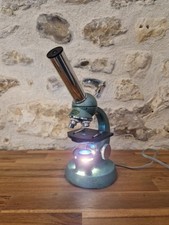MICROSCOPE OPTICO PARIS ROND BOULE SCIENCES FONTE VINTAGE ANCIEN ETUDE RARE