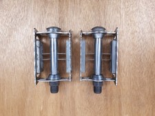 Pédales LYOTARD 136R en acier chromé filetage 9/16x20 vélo vintage 1970s France