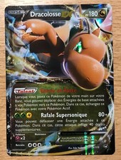 CARTE POKEMON RARE NEUVE DRACOLOSSE EX 180 PV 74/111  PA V NI GX NOIR BLANC