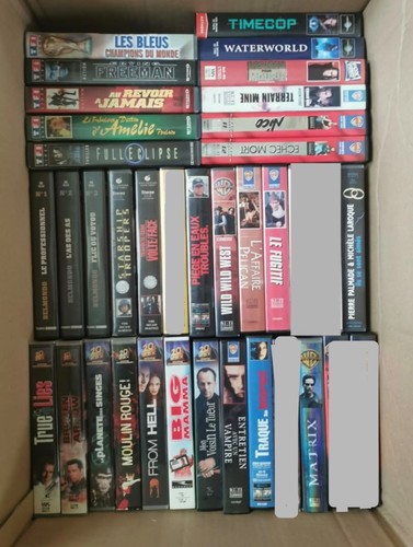 Cassettes vhs grands - grands, films