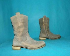 bottines boots NIMAL en cuir irisé beige doré p 36 fr