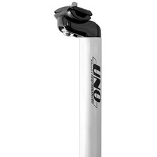 Tige De Selle Uno TS 555-400 Mm Ø28.6 Blanche Pour Vélo Accessoires
