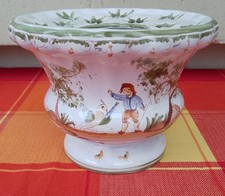 Vase/ Pique Fleurs/ Bouquetière Faïence Moustier Atelier Mufraggi