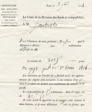 Jean-Baptiste Bresson - Lettre signée - affaires étrangères - Jaubert