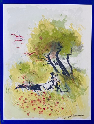 Superbe rare lithographie - superbe,