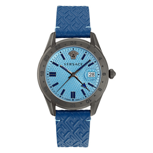 Versace montre bleu analogique - montre,