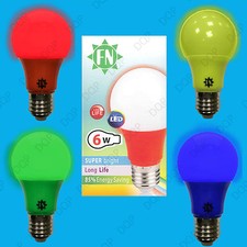1x 6W LED Coloré Lampe GLS