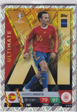 Topps Euro 2024 Match Attax Carte Ultimate U XI 5 Andres Iniesta UXI5