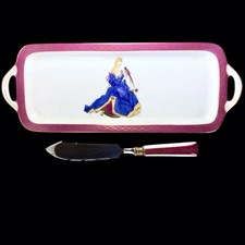 PLAT A CAKE  PORCELAINE