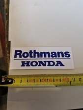 Stickers Autocollant Adhésif Honda Rothmans Moto L 11 Cm H 4 Cm Polymere Tres...